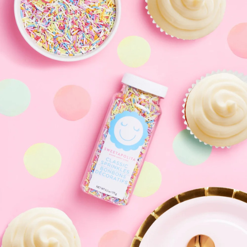 Sweetapolita - NATURAL RAINBOW CRUNCHY SPRINKLES | PLANT-BASED, 4 oz.