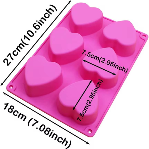Heart Mold #2 - 6 Cavity