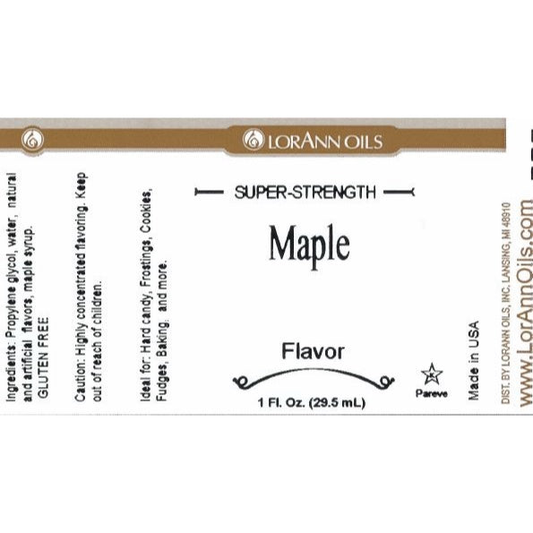 LorAnn Oils' Maple Flavor, 1 oz.