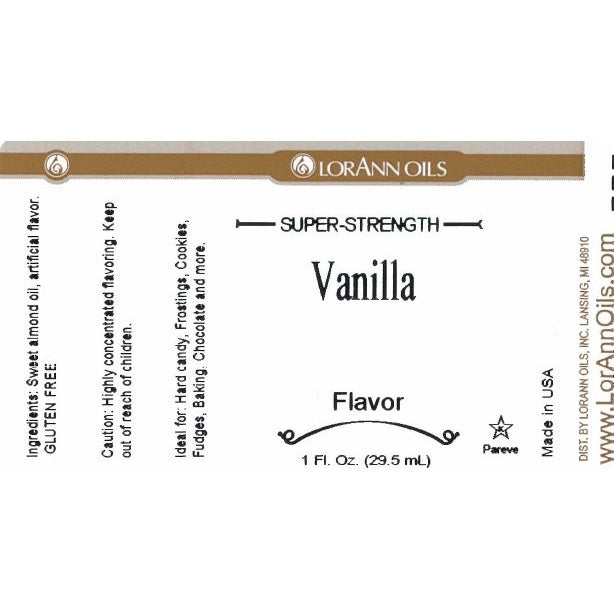 LorAnn Oils' Vanilla Flavor, 1 oz.