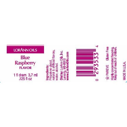 LorAnn Oils' Blue Raspberry Flavor, 1 Dram (Super Strength)