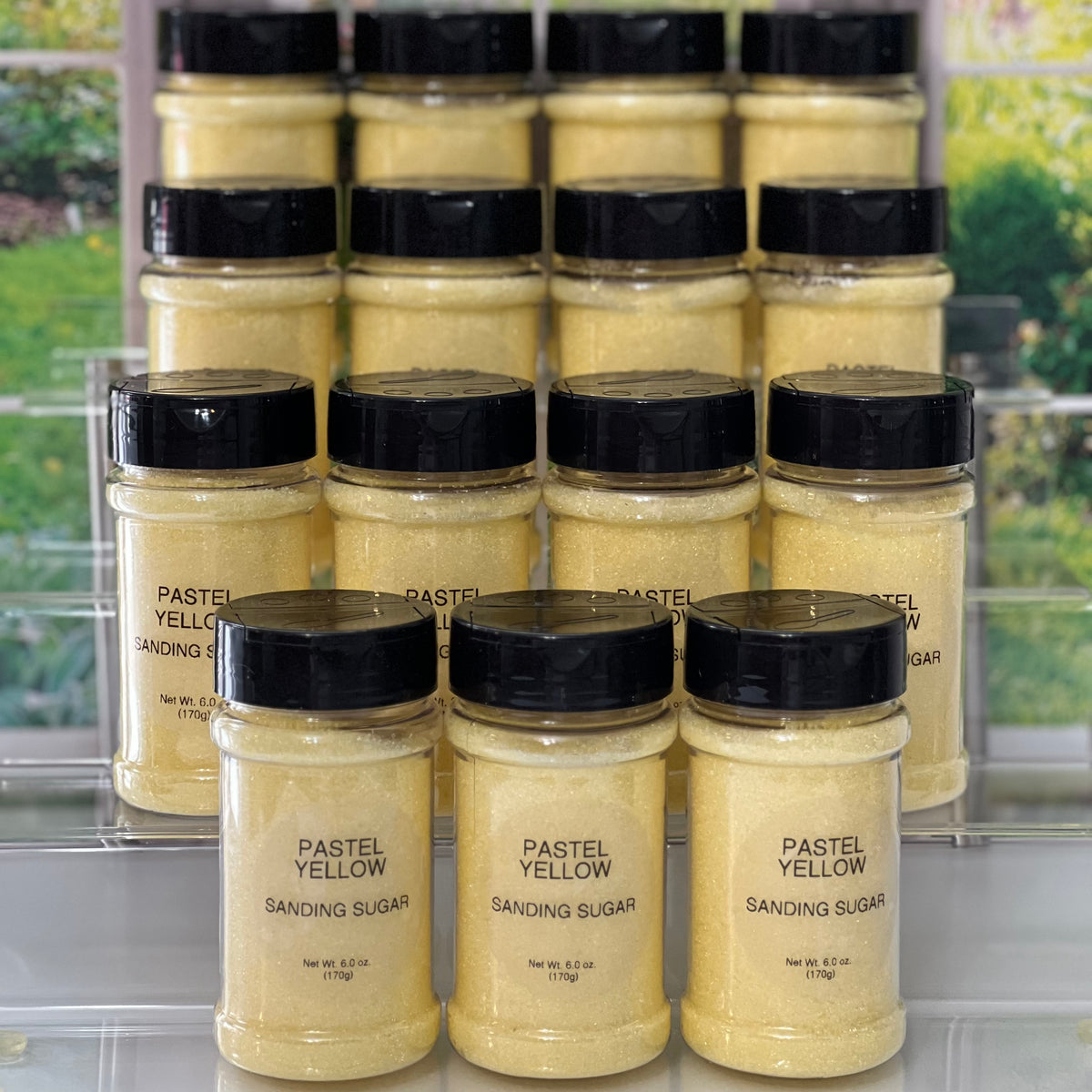 Sanding Sugar - PASTEL YELLOW, 6.0 oz.