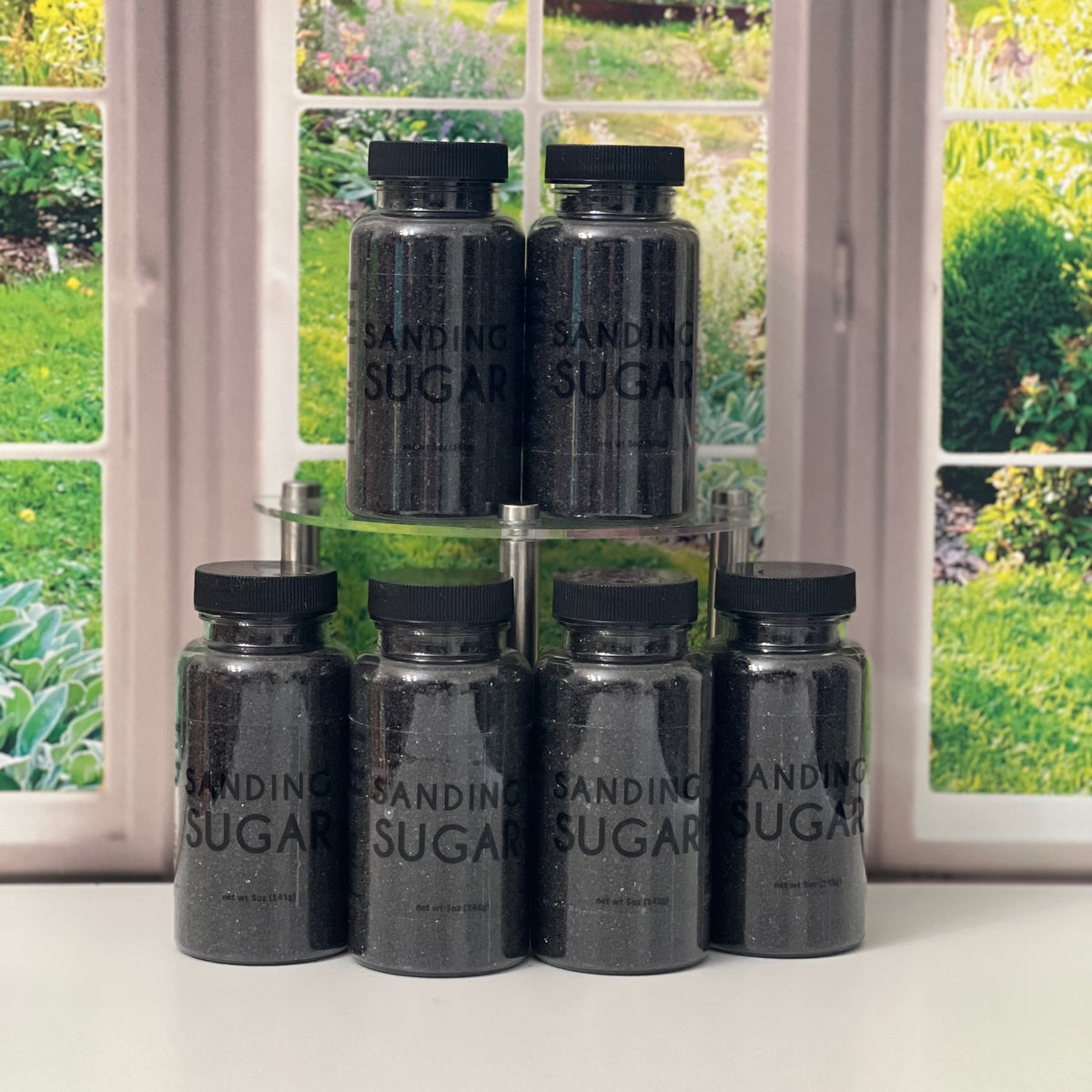Sanding Sugar - BLACK, 5.0 oz.