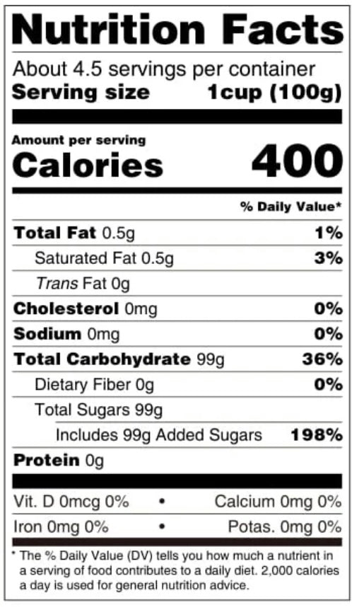 Sugar Crystals - BLACK, 6.5 oz.
