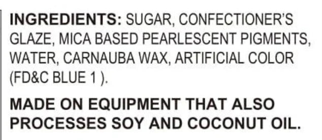 Sugar Crystals - BLUE SPARKLING, 6.15 oz.