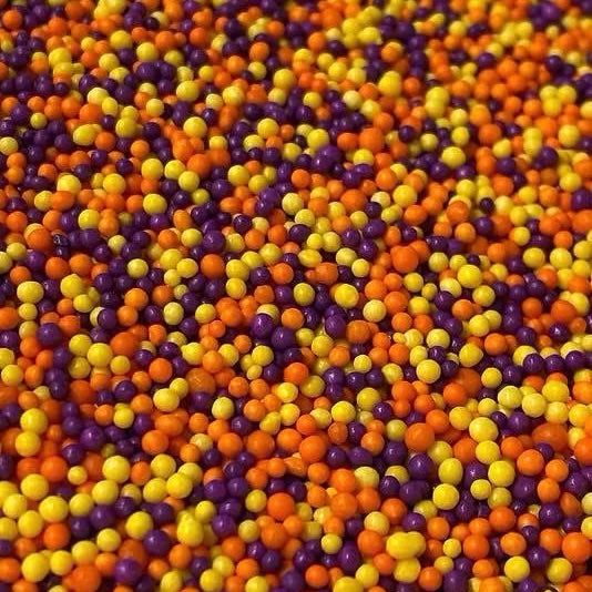 Nonpareils - PURPLE, YELLOW, and ORANGE, 5.1 oz.