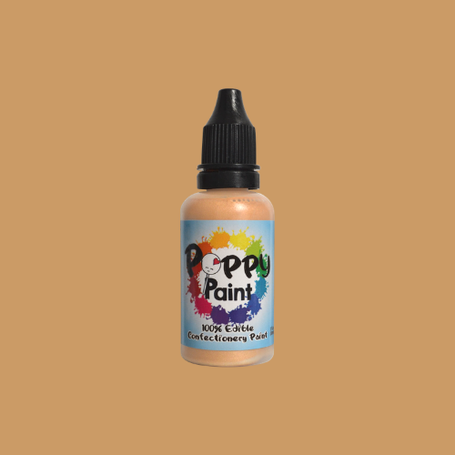 Poppy Paint Edible Paint, PEARLESCENT - CHAMPAGNE, 30 mL (1 fl. oz.)