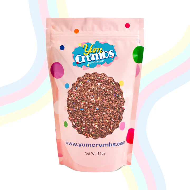 Yum Crumbs Dessert Topping - COSMIC BROWNIE, 12 oz.