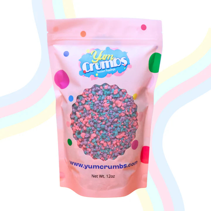 Yum Crumbs Dessert Topping - COTTON CANDY, 12 oz.