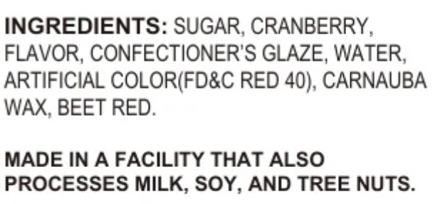 Flavored Cocktail Sugar/Sanding Sugar/Rimming Sugar - Cranberry, 7.15 oz.