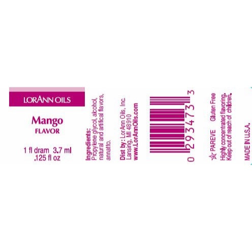 LorAnn Oils' Mango Flavor, 1 Dram (Super Strength)