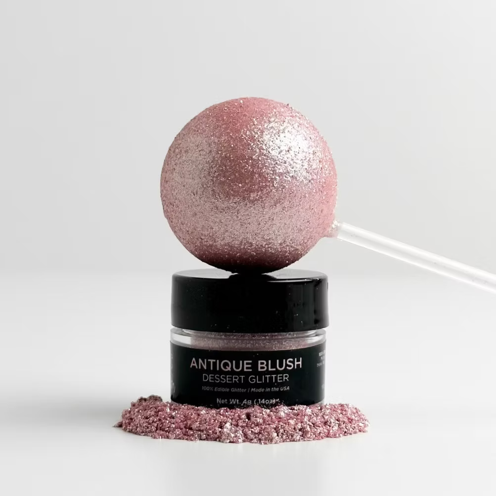 Shine Edible Dessert Glitter - ANTIQUE BLUSH, 4g
