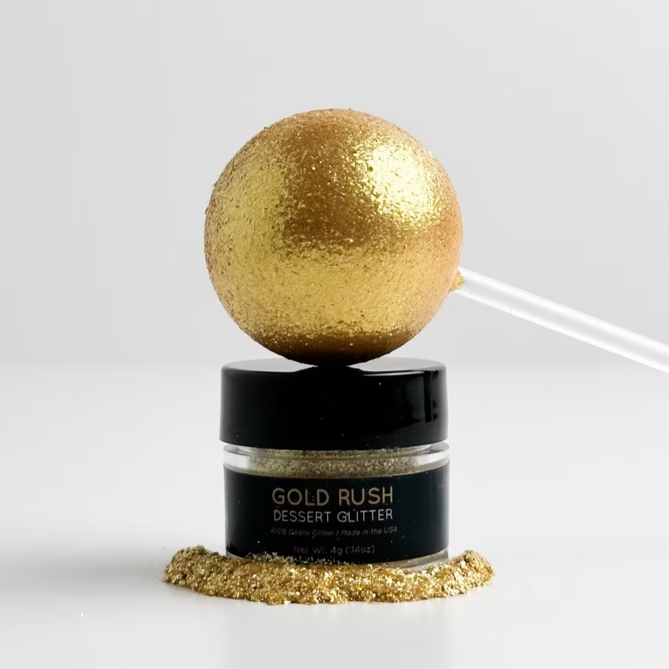 Shine Edible Dessert Glitter - GOLD RUSH, 4g