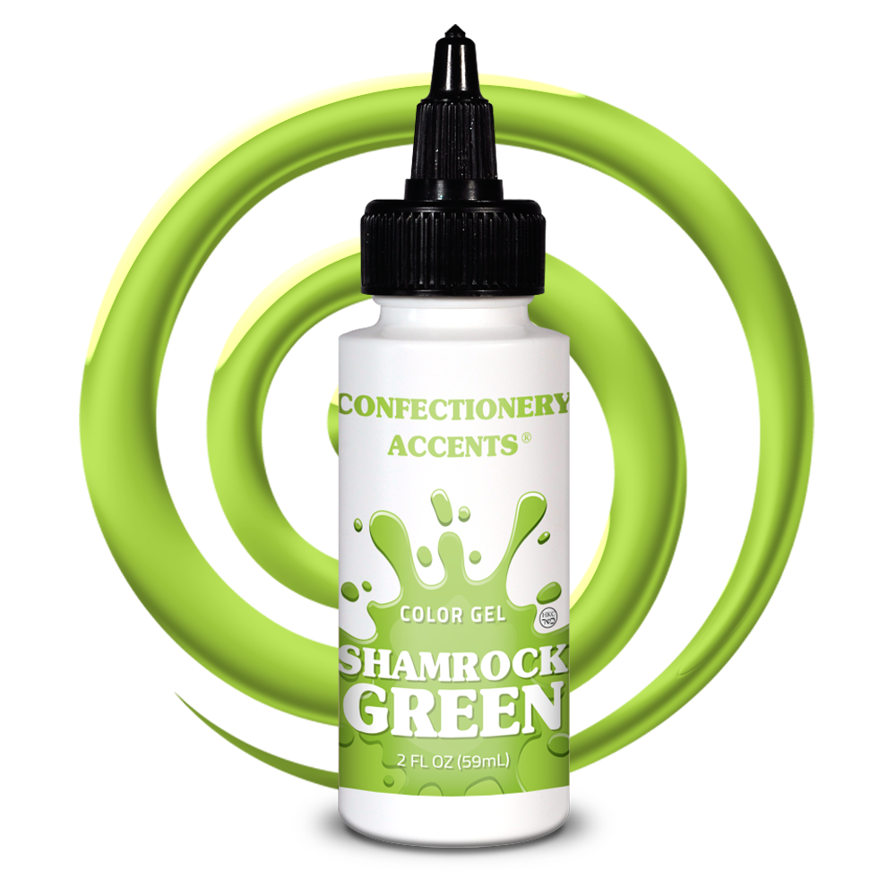 Confectionery Accents Color Gel - SHAMROCK GREEN, 2 oz.