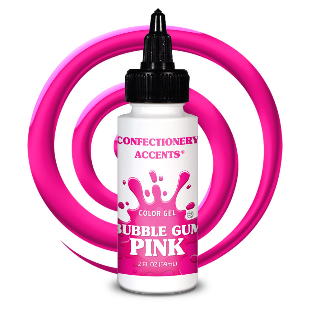 Confectionery Accents Color Gel - BUBBLE GUM PINK, 2 oz.
