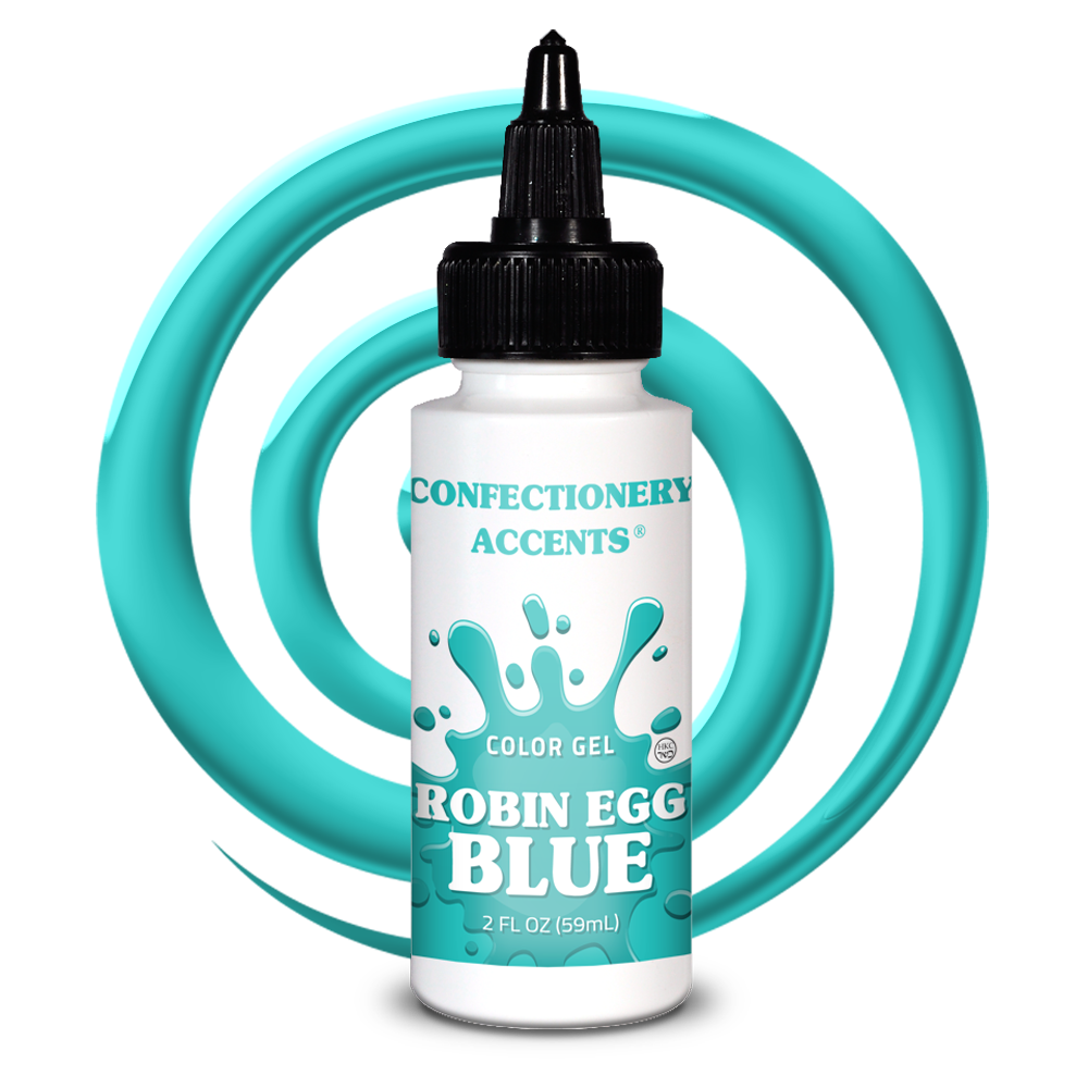 Confectionery Accents Color Gel - ROBIN EGG BLUE, 2 oz.