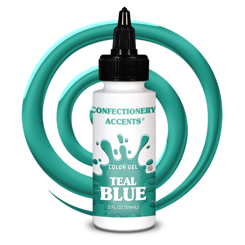 Confectionery Accents Color Gel - TEAL BLUE, 2 oz.