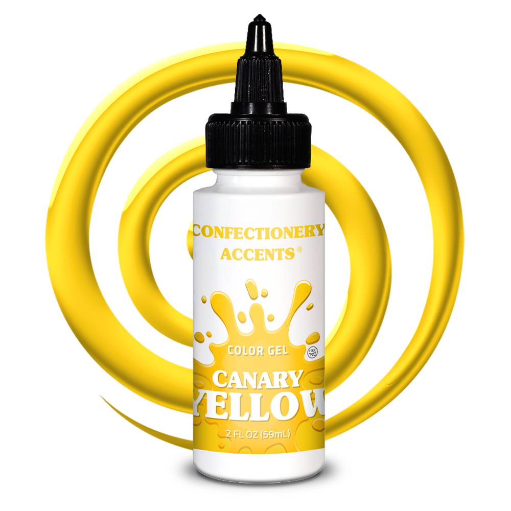 Confectionery Accents Color Gel - CANARY YELLOW, 2 oz.
