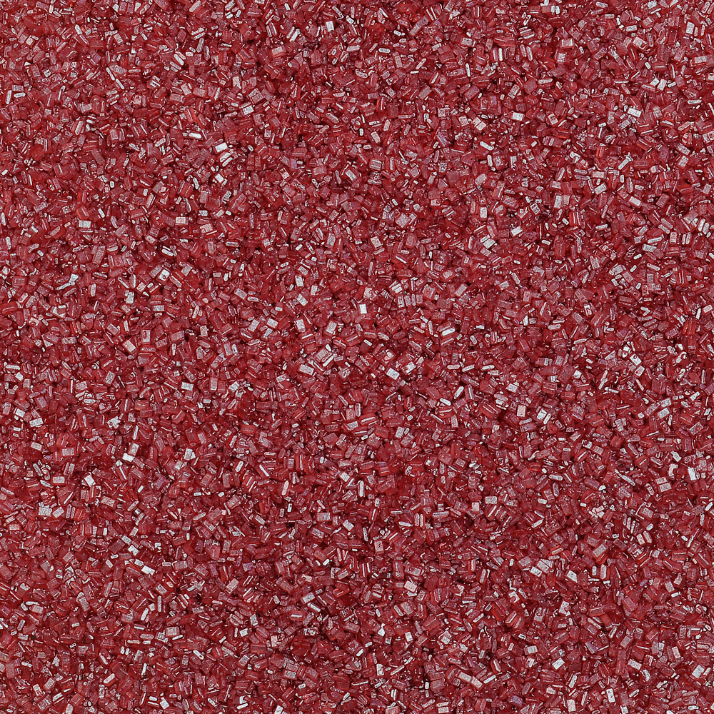 Pearlized Natural Sanding Sugar - RED, 5 oz.