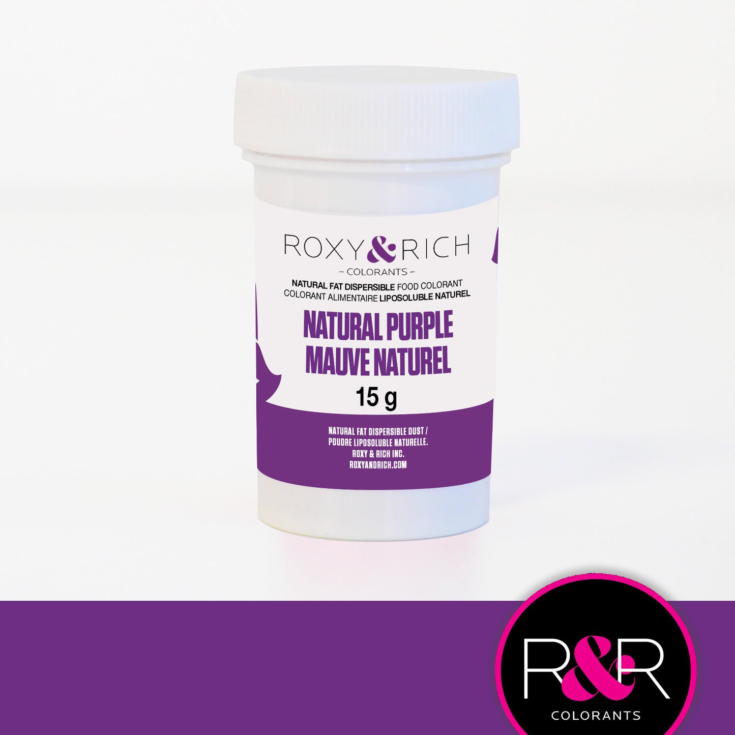 Roxy & Rich Natural Fat Dispersible Food Colorant - PURPLE, 15g