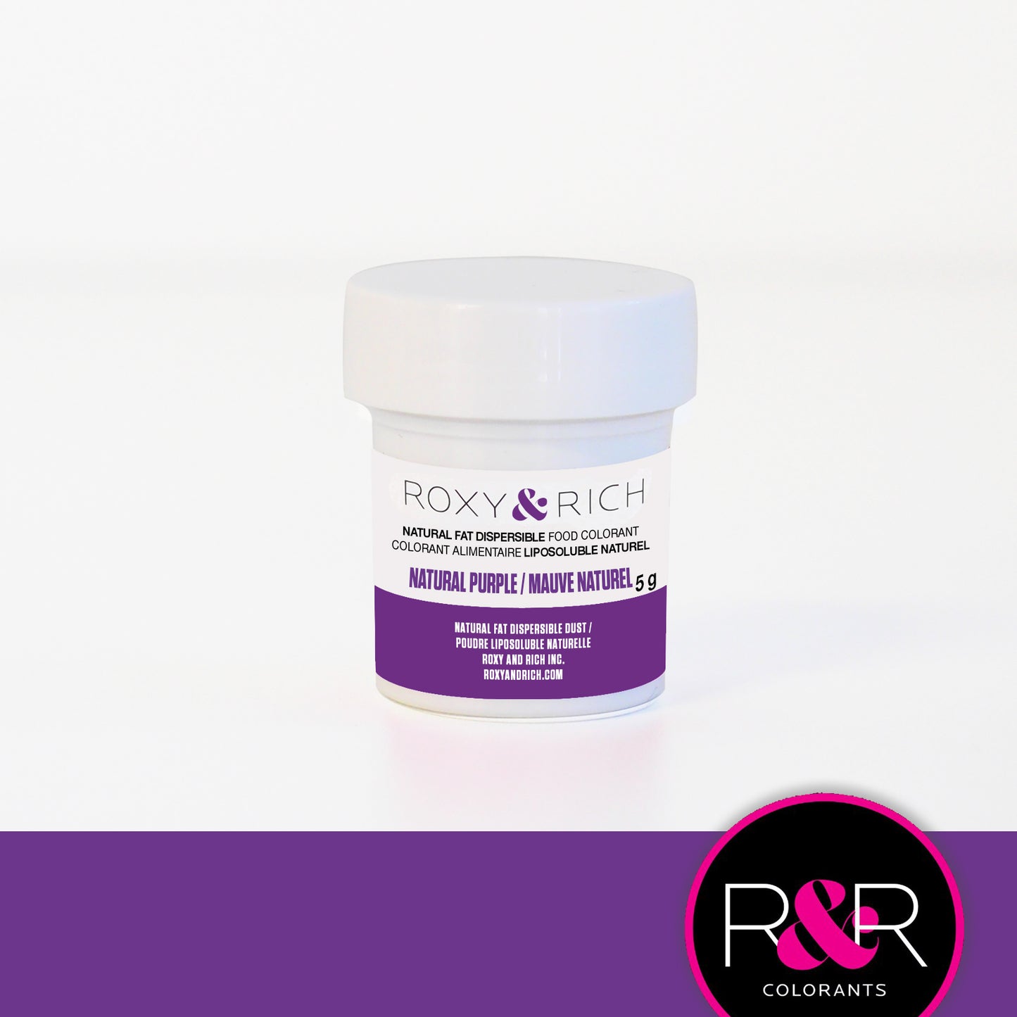 Roxy & Rich Natural Fat Dispersible Food Colorant - PURPLE, 5g