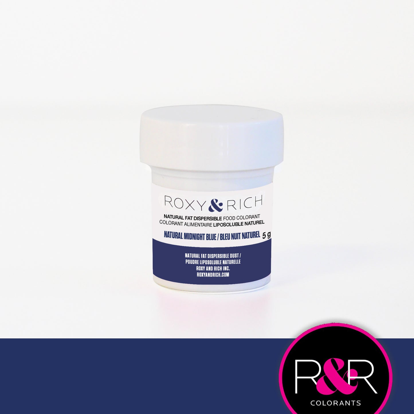 Roxy & Rich Natural Fat Dispersible Food Colorant - MIDNIGHT BLUE, 5g