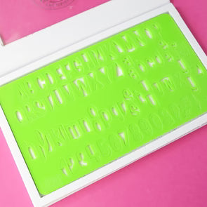 SweetStamp Glow Lettering Set - Medium Letter Set