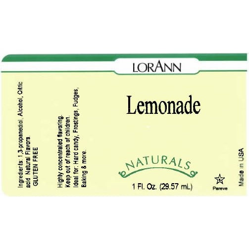 LorAnn Oils' Naturals Lemonade Flavor, 1 oz.
