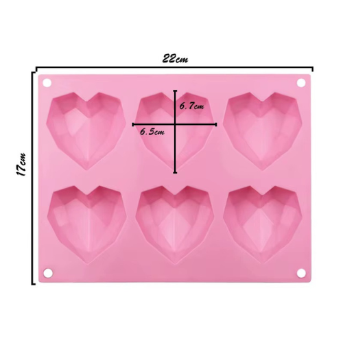 Heart Mold #1 - 6 Cavity