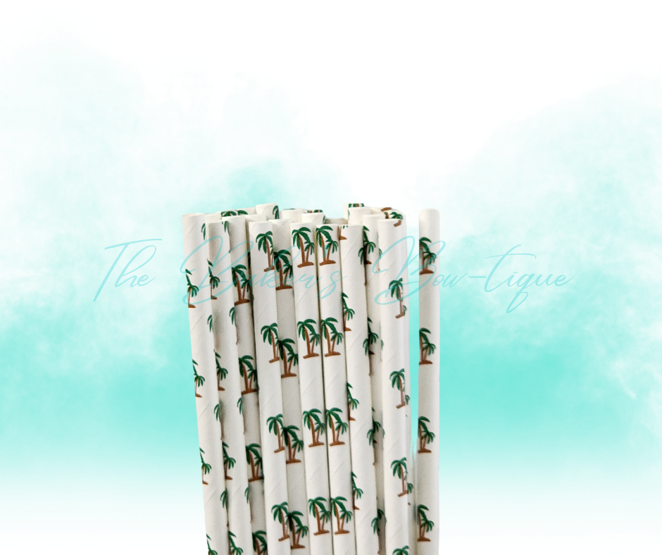COCONUT TREE Paper Straws