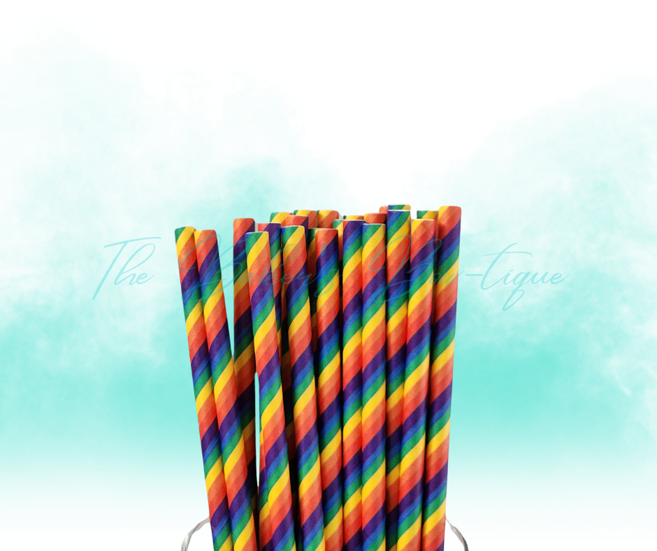 RAINBOW Paper Straws