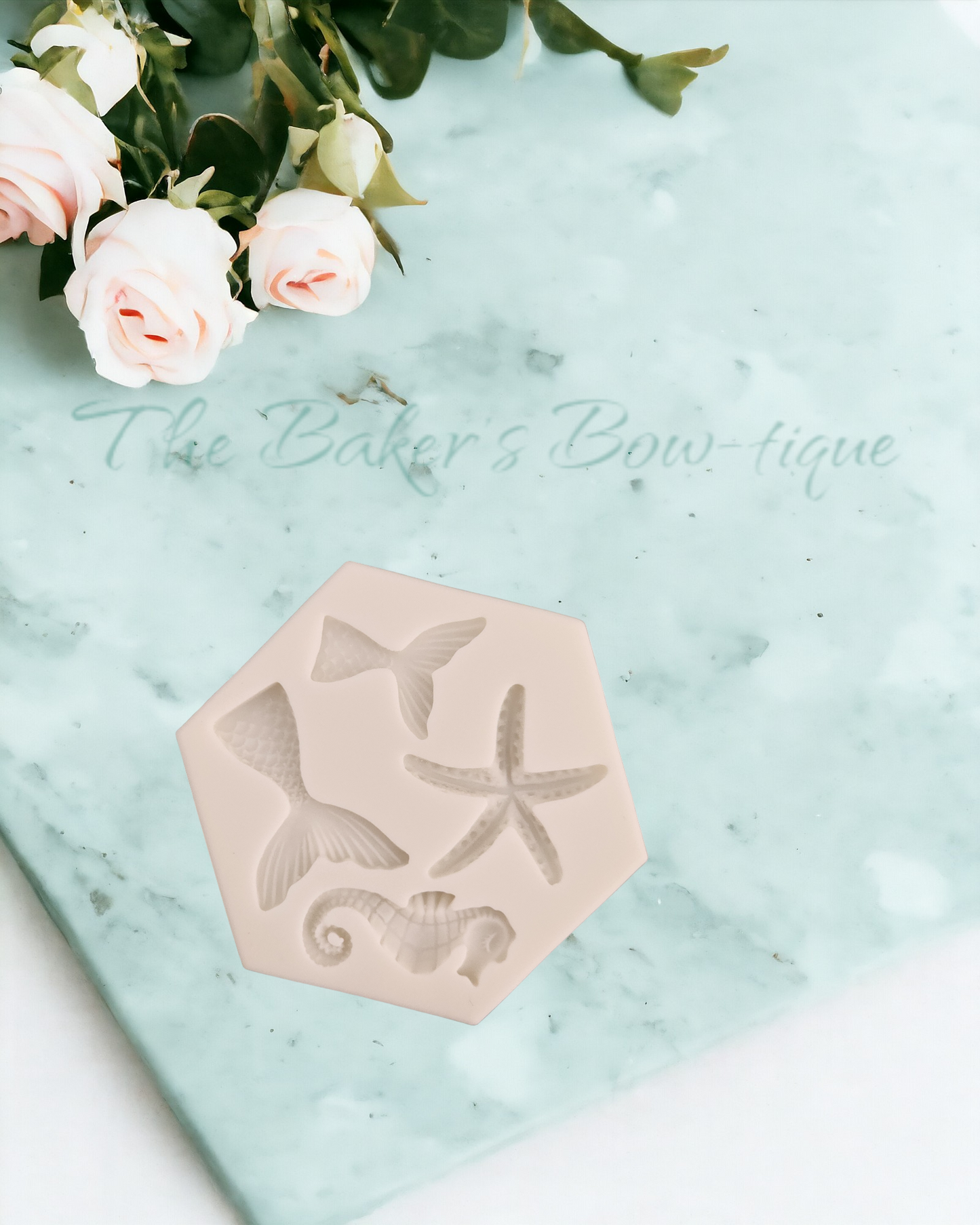 Starfish, Seahorse, and Mermaid Tail - The Baker's Bow-tique