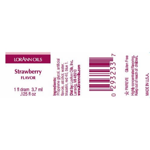 LorAnn Oils' Strawberry Flavor, 1 Dram (Super Strength)