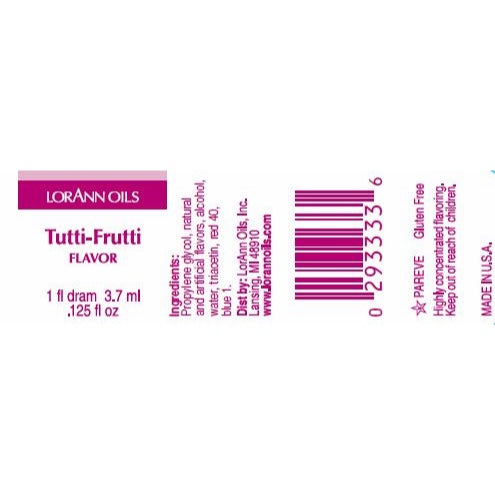 LorAnn Oils' Tutti-Frutti Flavor, 1 Dram (Super Strength)