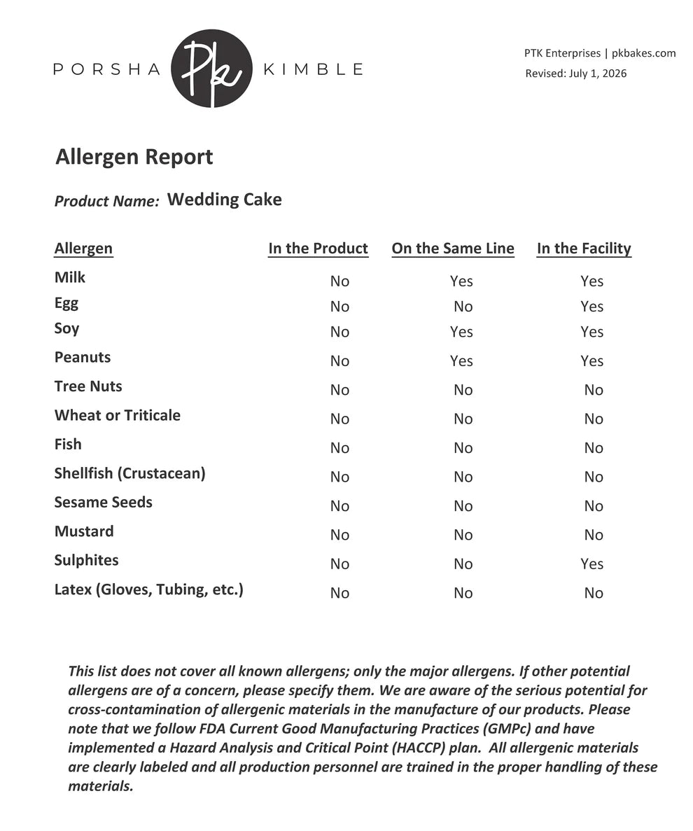 PK Elixirs - WEDDING CAKE, 4 oz.