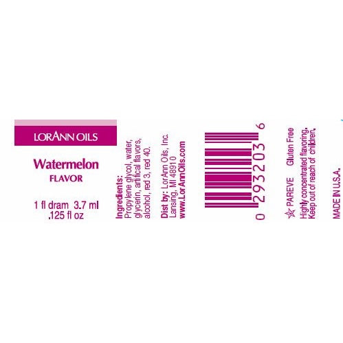 LorAnn Oils' Watermelon Flavor, 1 Dram (Super Strength)