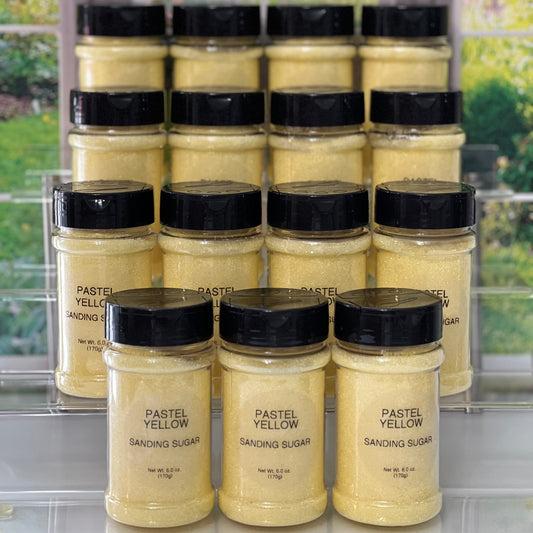 Sanding Sugar - PASTEL YELLOW, 6.0 oz.