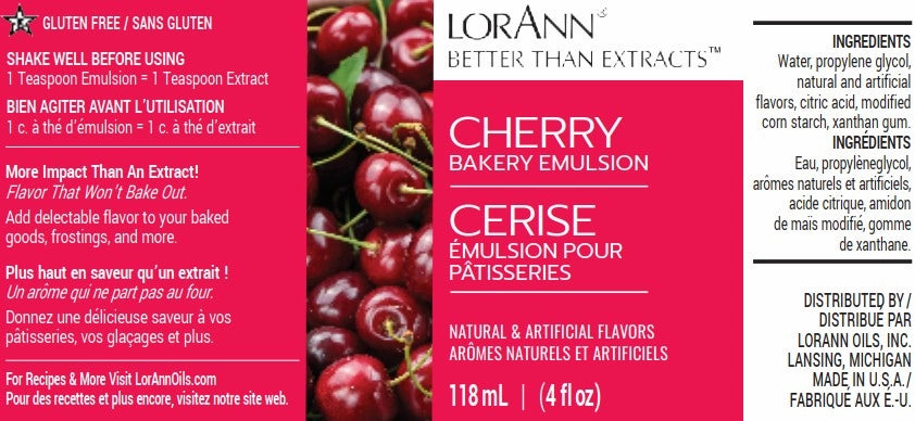 LorAnn Oils' Cherry Bakery Emulsion, 4 oz.