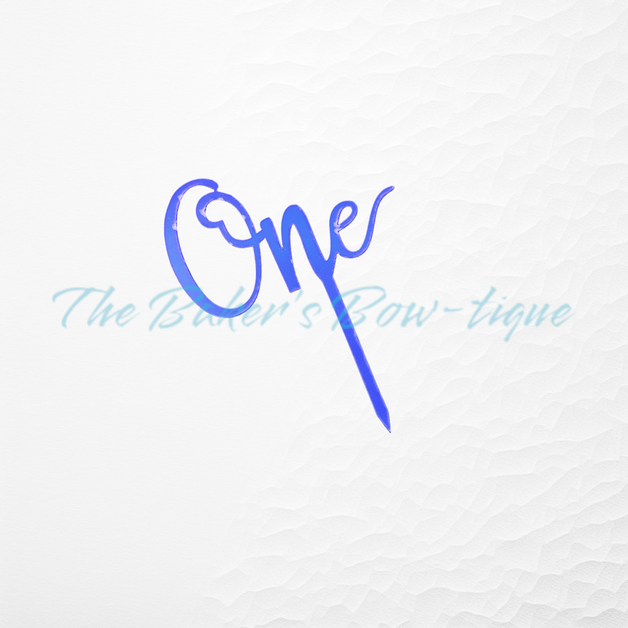 Acrylic "One" Cake Topper-BLUE - The Baker's Bow-tique