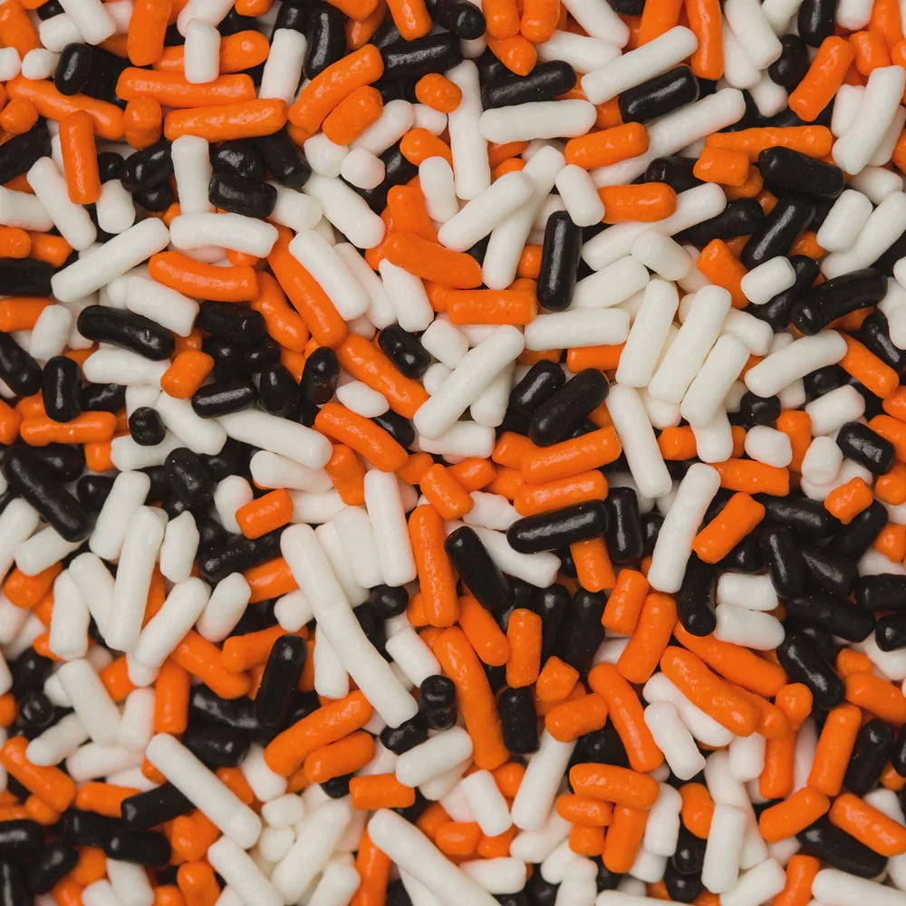 Jimmies - BLACK, ORANGE, AND WHITE, 4.3 oz.