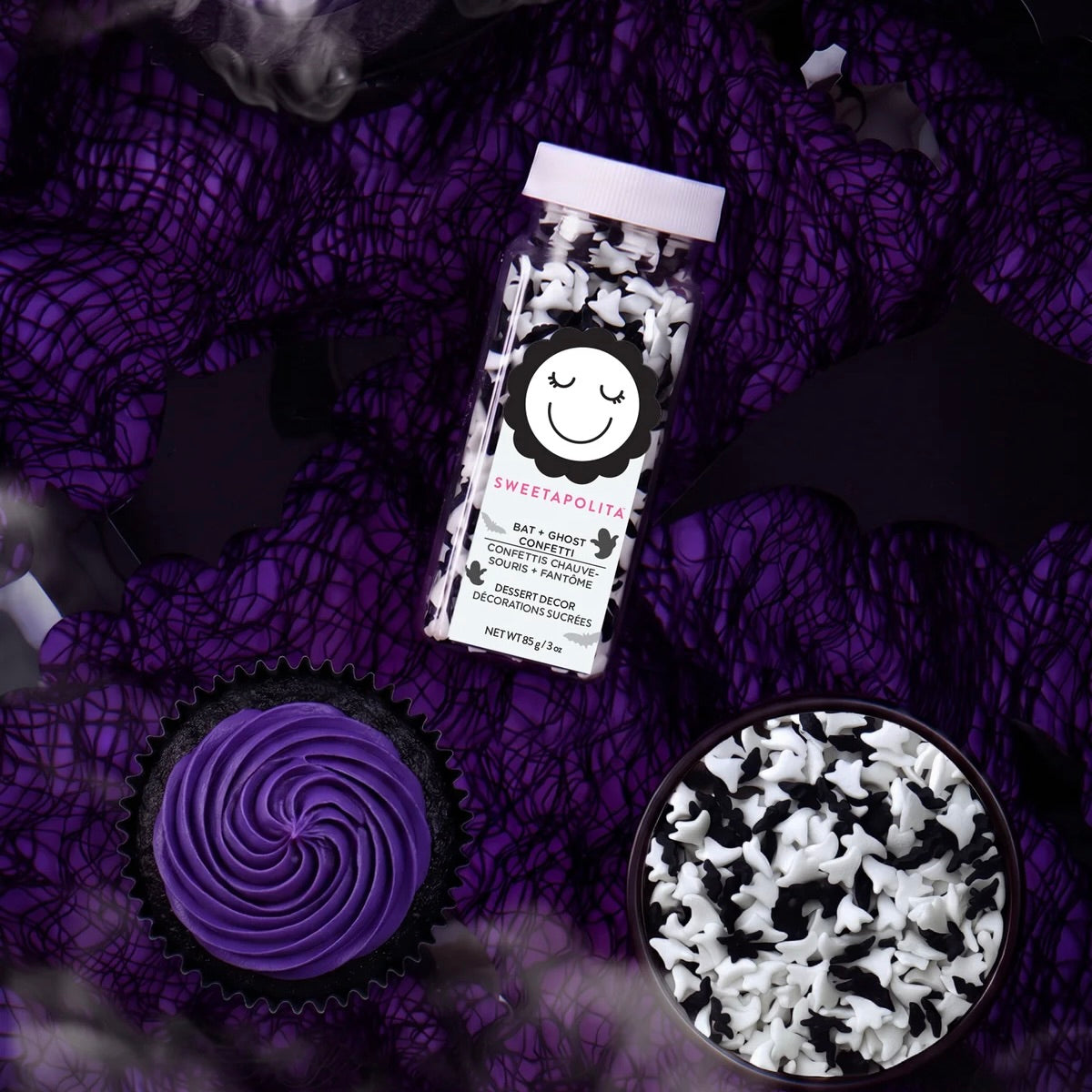 Sweetapolita - BAT + GHOST CONFETTI, 3.0 oz. (4oz Volume)