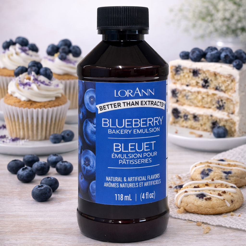LorAnn Oils' Blueberry Bakery Emulsion, 4 oz.