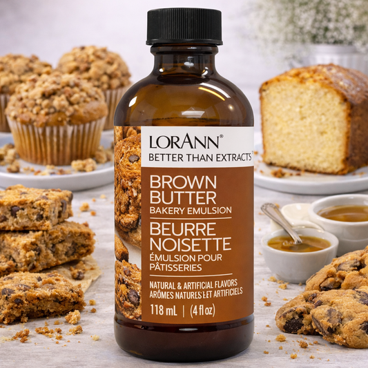 LorAnn's Oils' Brown Butter Bakery Emulsion, 4 oz.