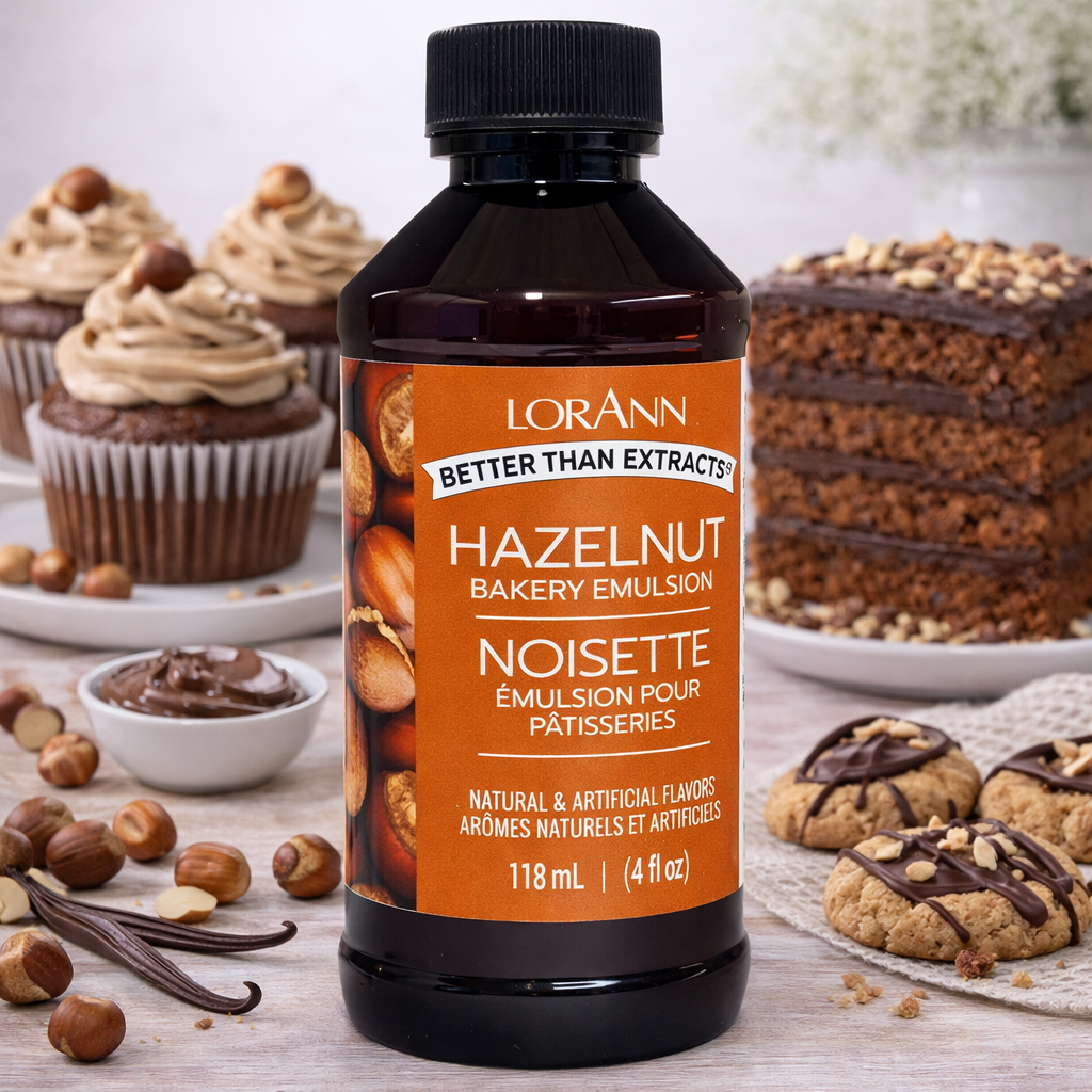 LorAnn Oils' Hazelnut Bakery Emulsion, 4 oz.