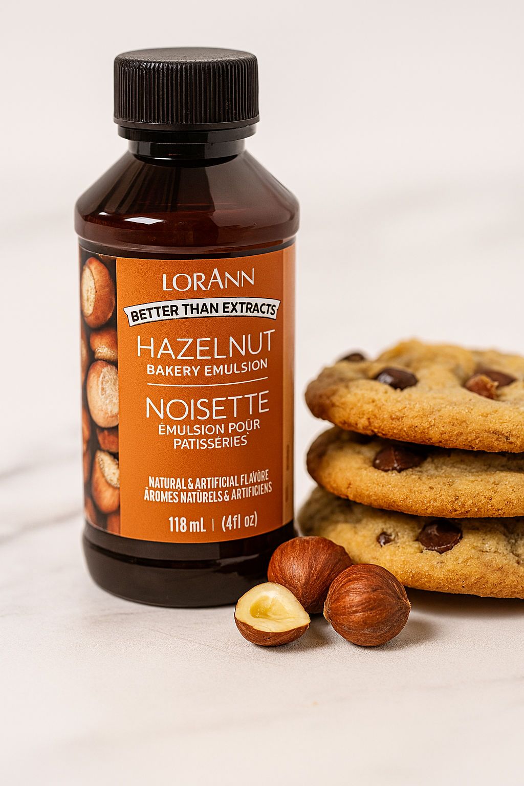 LorAnn Oils' Hazelnut Bakery Emulsion, 4 oz.