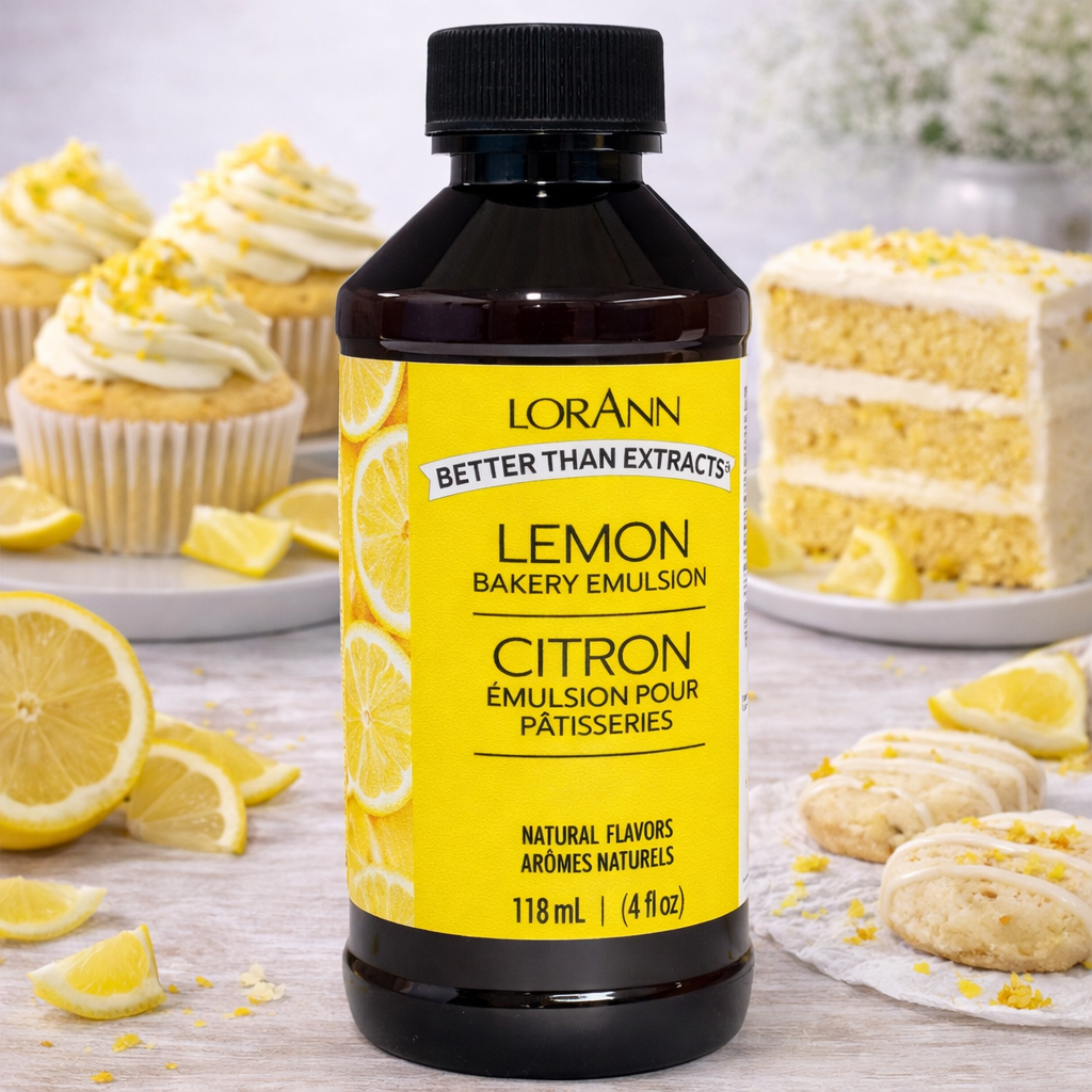LorAnn Oils' Lemon Bakery Emulsion, 4 oz.