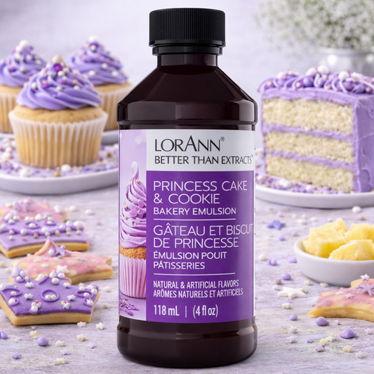 LorAnn Oils' Princess Cake & Cookie Bakery Emulsion, 4 oz.
