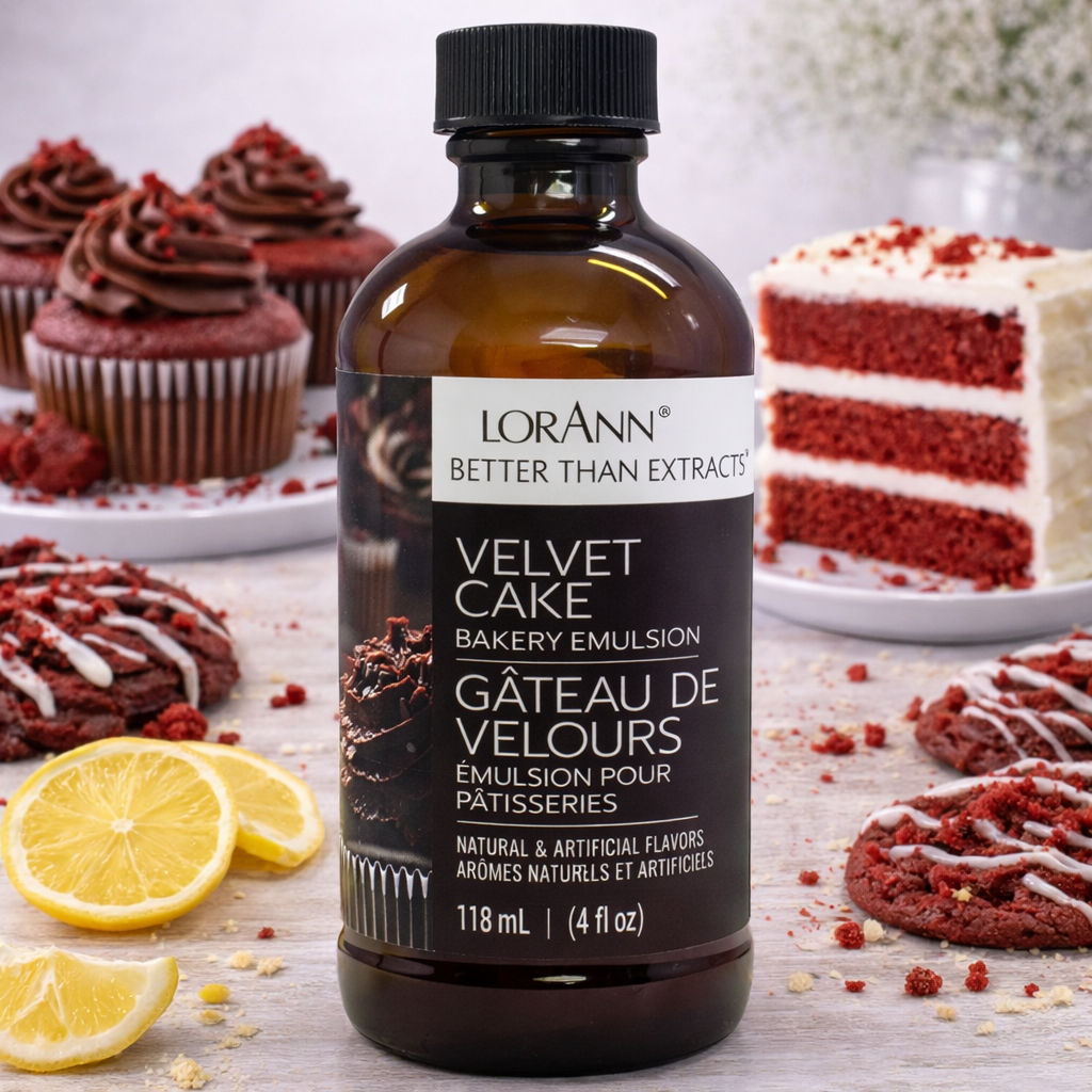 LorAnn's Oils' Velvet Cake Bakery Emulsion, 4 oz.