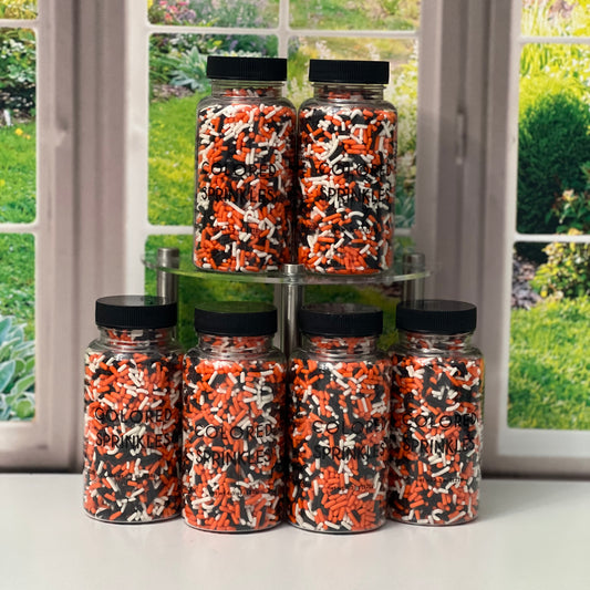 Jimmies - BLACK, ORANGE, AND WHITE, 4.3 oz.