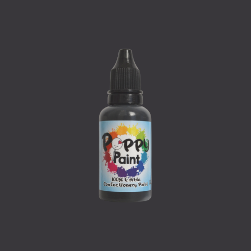 Poppy Paint Edible Paint - BLACK, 30 mL (1 fl. oz.)